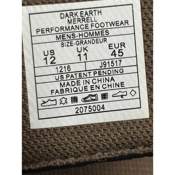 MERRELL TERRANT STRAP J91517 Men's NEW Mesh Sandals Brown US Size 12 NIB - Picture 10 of 11